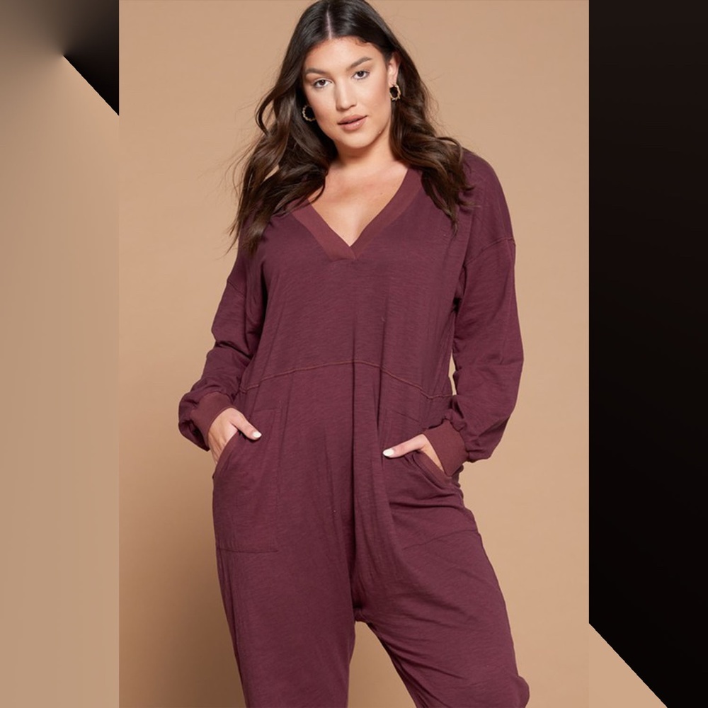 Burgundy Jumpsuit Women's Sizes